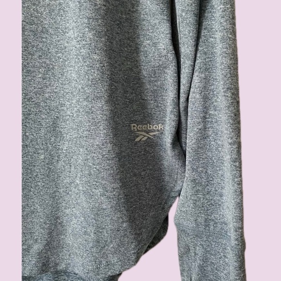 Reebok Fired Up Slim Hoodie – Black Heather – Size XL - Picture 3 of 7